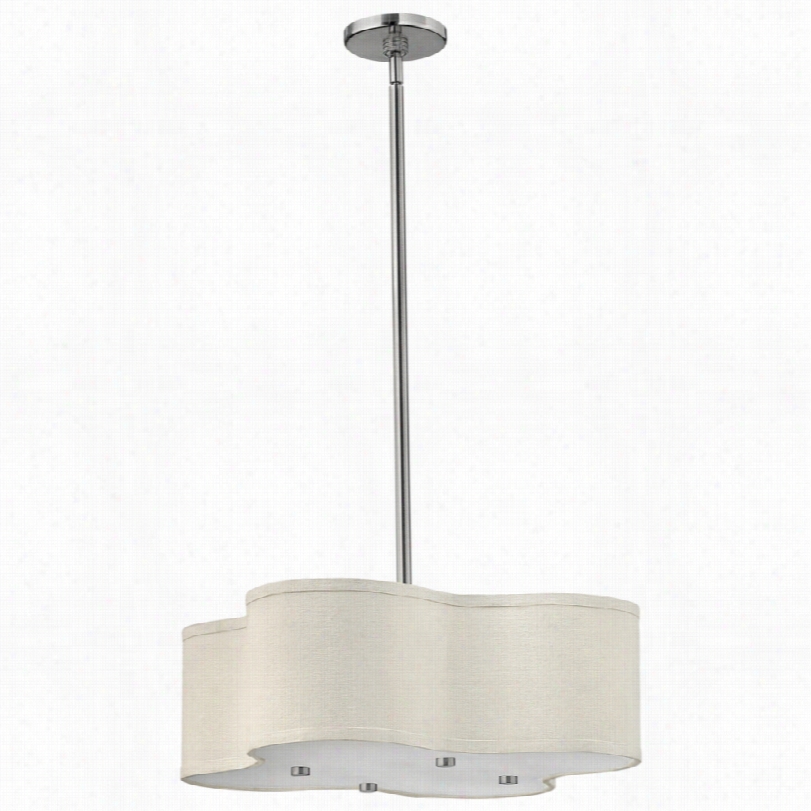 Contemporary Hinkkley Cirrus Collectionn Nickel Pnedant Light