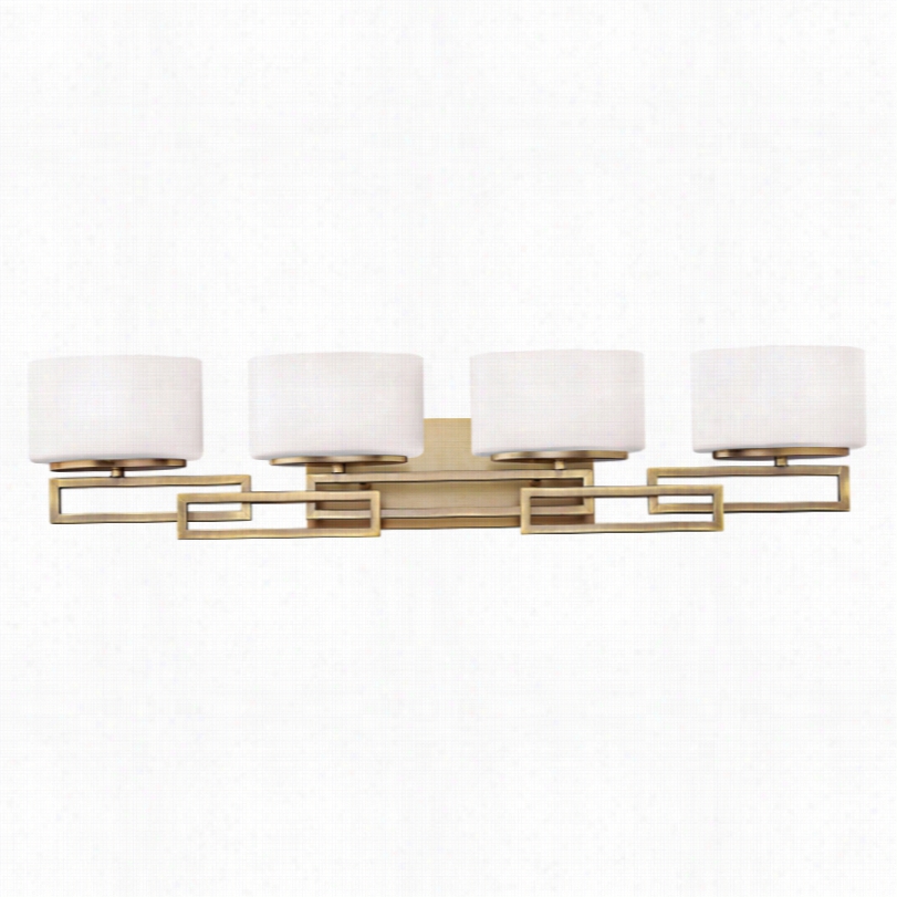 Contemporary Hinkley Lanza Bronze Modern Four Light Bbathroom Wall