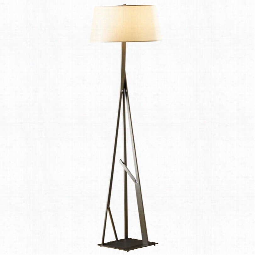 Contemporary Hubbardton Forge Burnishde Steel 66 1/4-inch-h Floor Lamp