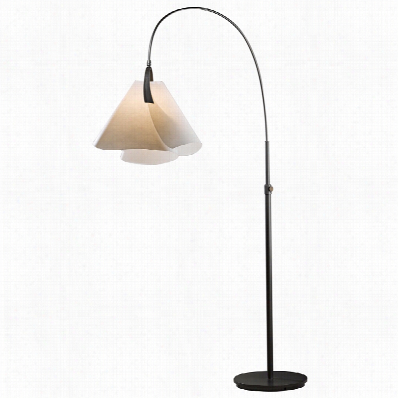 Contemporray Hubbardton Forge Contemporary Mobius Arc Floor Lamp