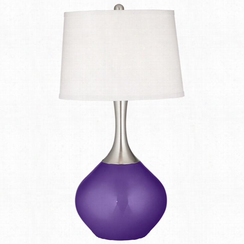 Contemporary Imperial Purple  Metallic Spencer 31-inch-h Able Lamp