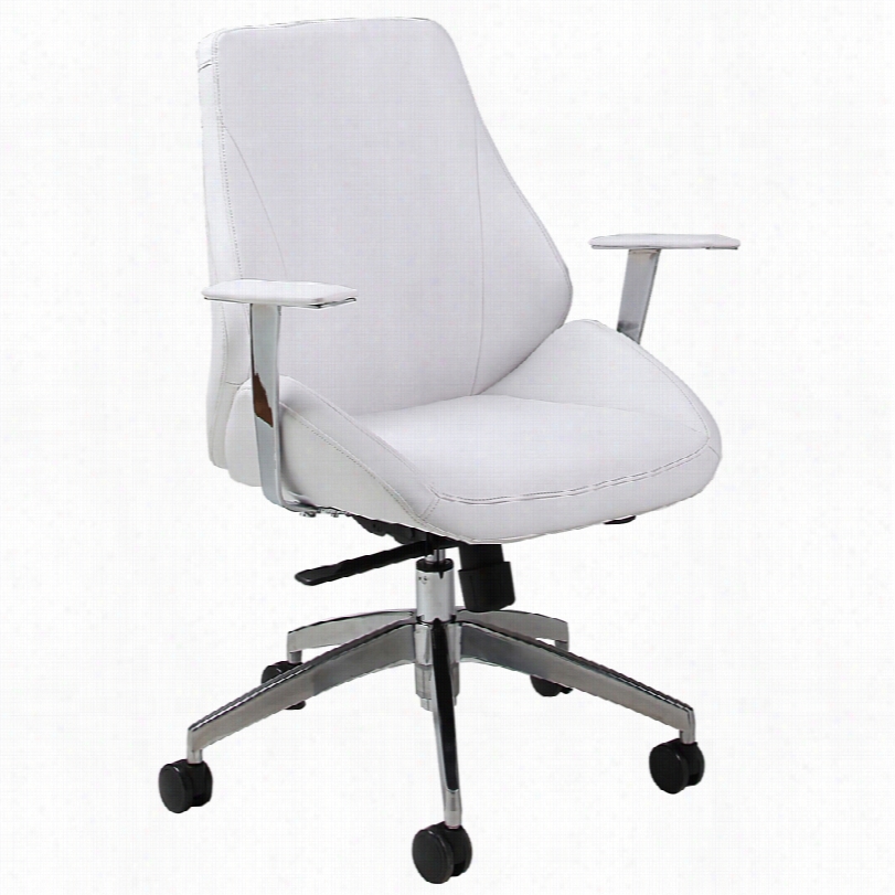 Contemporary Isobelal Ivory Adjustable 24-inch-w Office Chair