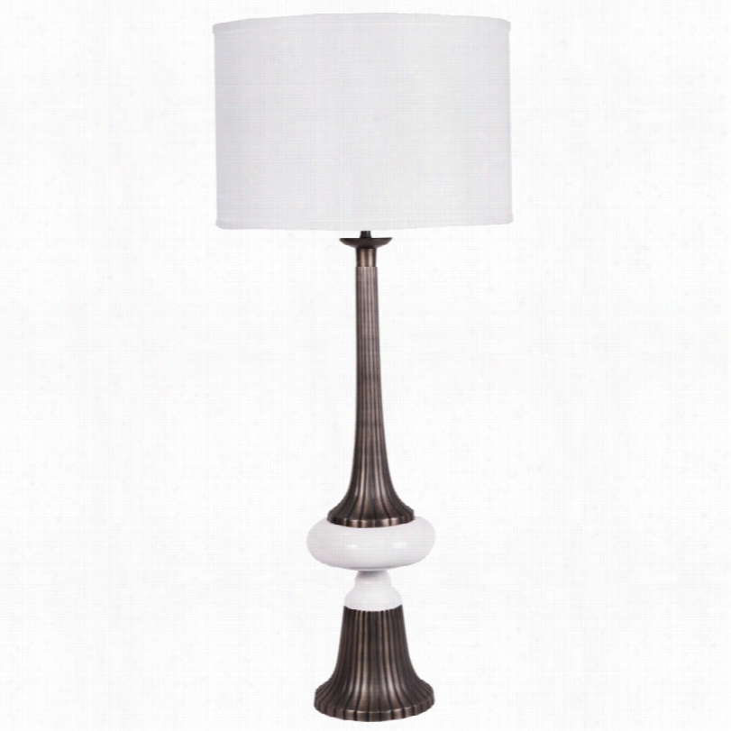 Contemporary Amie Young Frenc Gun Metal 35-inch-h Table Lamp