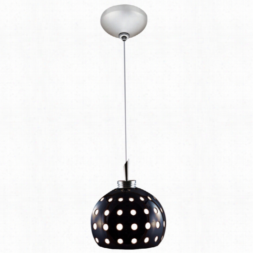 Contemporarh Jesco Dotty Dark Cu Tglass 4 3/4-inch-w Mink Pendant