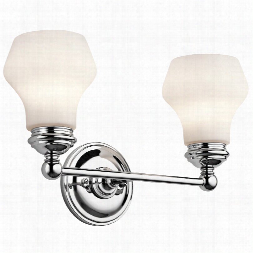 Contemporary Kichler Currituck Modern Chrome Bath Light