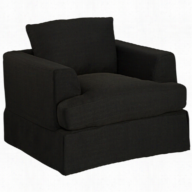 Contemporary Klaussner Bella Vista Hilo Graphite Gray  Armchair