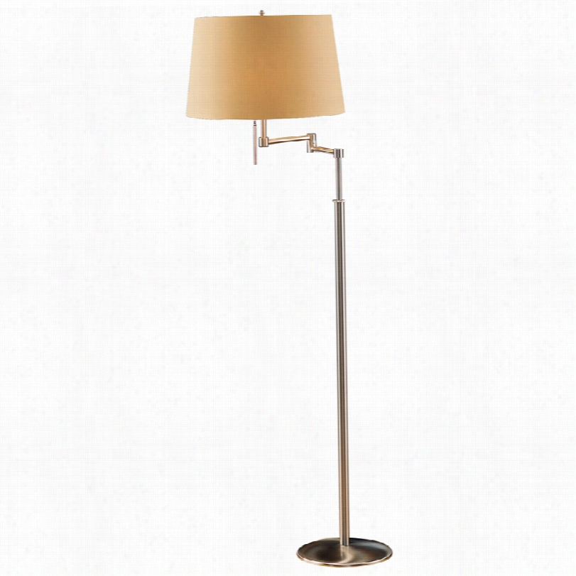 Contemporary Kupfer Shade Solid Brass Swing Arm Oltkoetter Floor Lamp