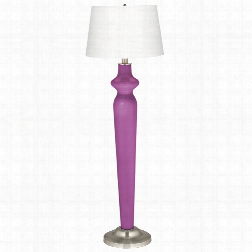 Contemporary Lido Radiant Orchid Purple Color Pl Us 60-inch-h Flor Lamp