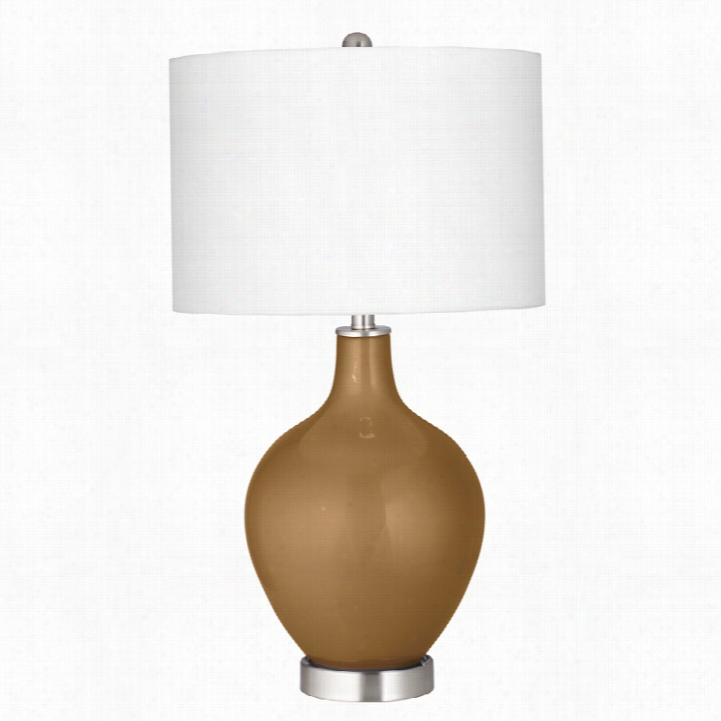 Contemporary Light Bronze Glass 28 1/2-inch- Htable Lamp