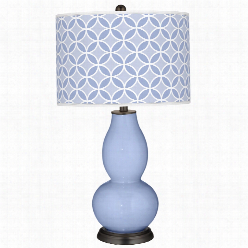 Contemporary Lilac With Circle Rings 29 1/2-inch-h Color Plus Table Lamp