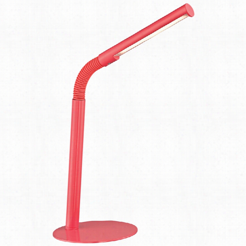 Contemporary Lite Source Biagio Hot Pink Gooseneck Led Desk Lamp