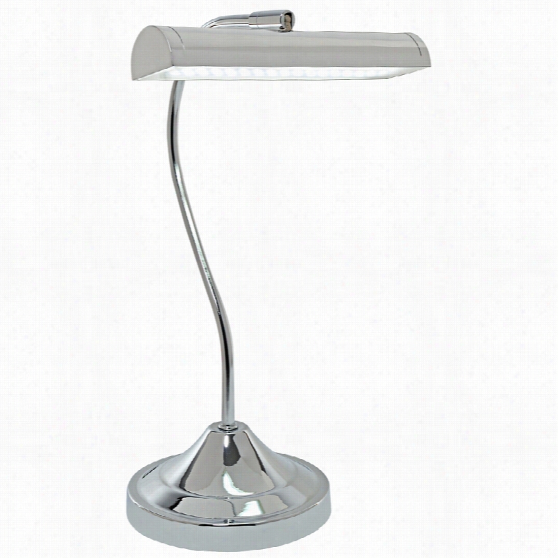 Contemporary Lite Source Cady Chrome Led Piano Modern 14-inch-h Desk Lamp