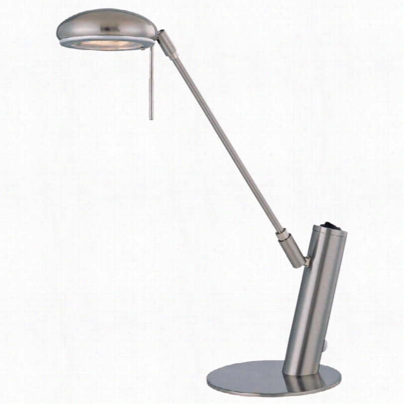 Contemporar Lite Source Orhit Polished Steel Modern Adjsutable Desk Lamp