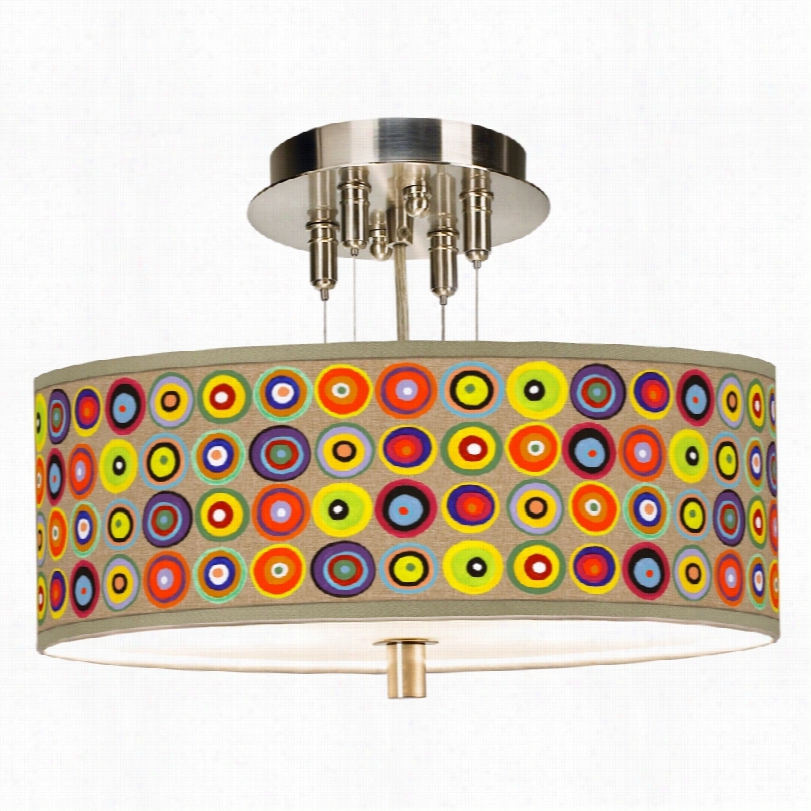 Contemporary Marbles In The P Ak Brushed Steel Ceiling Light