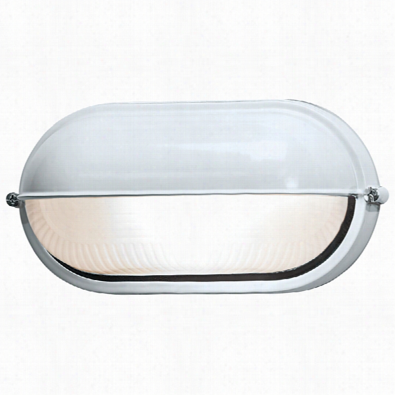 Contemporary Nauticus Shaded White Outdoor Bulkhead Wall Light