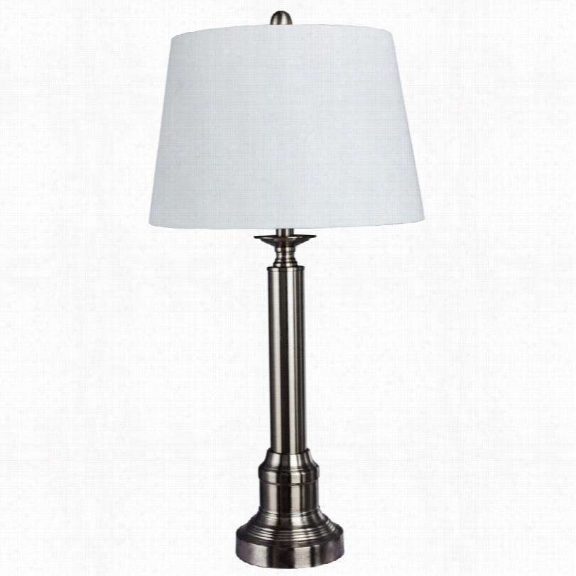 Coontemporary Oria Brushde Steel Metal 29 1/2-inch-h Table Lamp