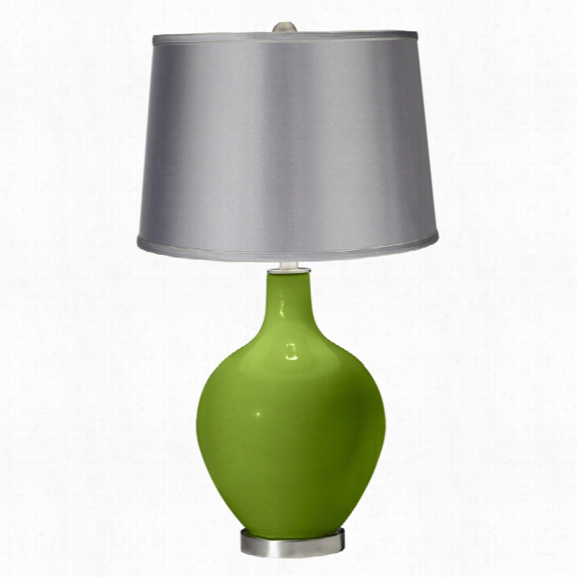 Contemporary Ovo Gec Ko Green 28 1/2-inchh- Color Plus Table Lamp