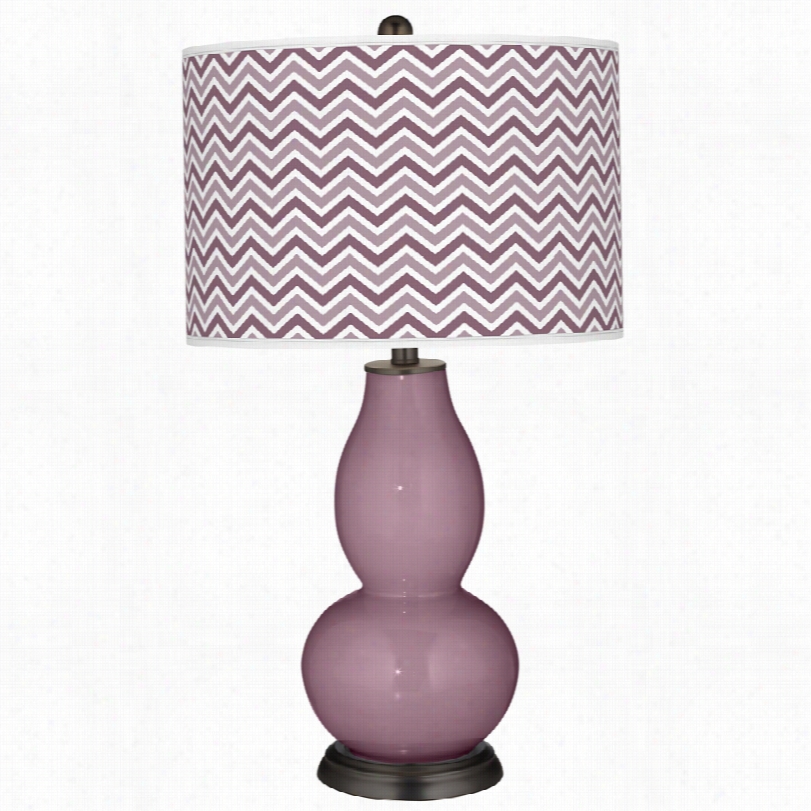 Contemporrary 100 Dndy Ig Zag 29 1/2-inch-h Color Plus Table Lamp