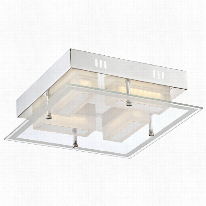 Contemporary Possini Euro Audrina Contempor Ary Chrome Led Ceiling Light