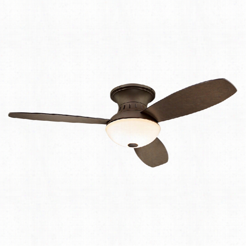 Contemporary Possini  Euro Encore Hugger Ceiling Fan - 44"" Bronze