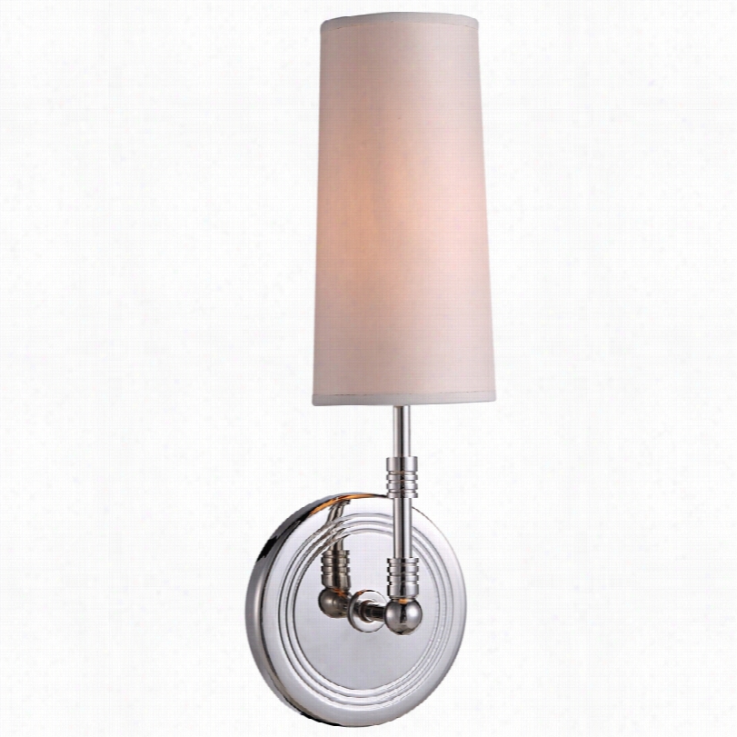 Contemporrary Richmond 13 3/4"" High Polished Nickel 1-light Wall Sconce