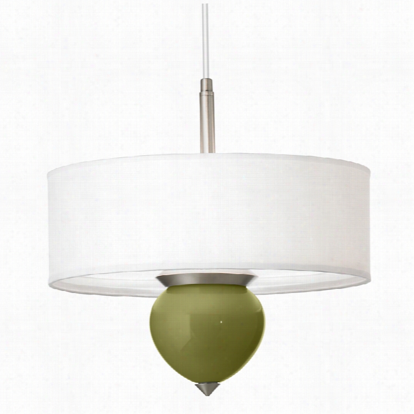 Contemporary Rural Green Cleo Glas S 16-inch-w Pendant Chandelier