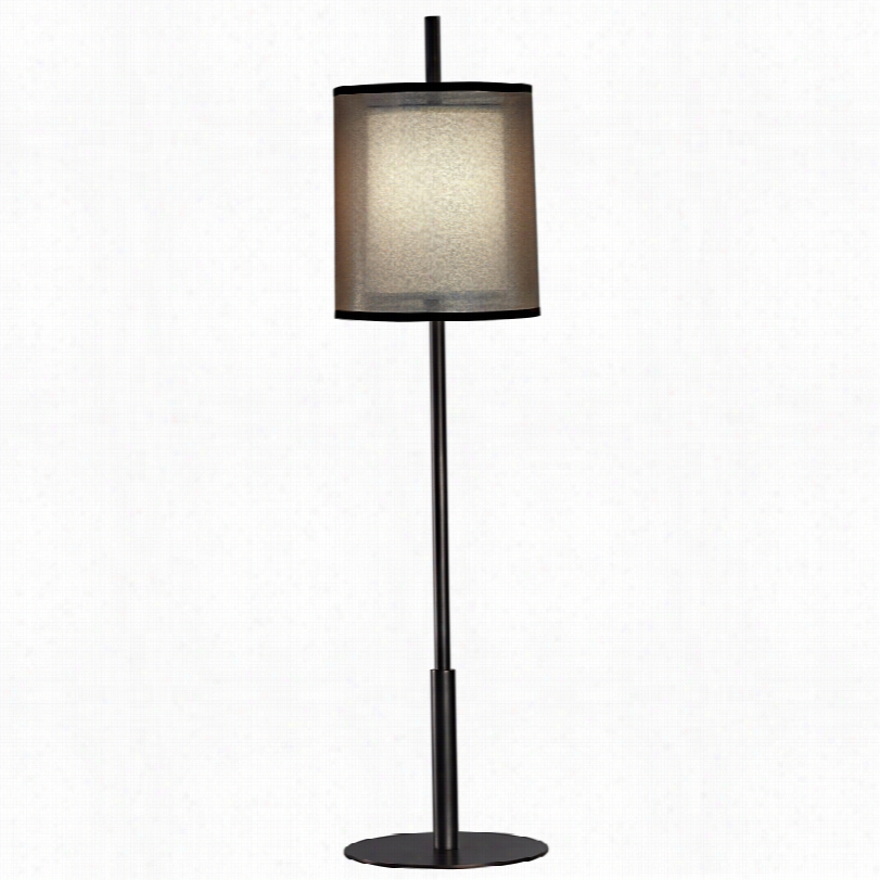 Contemporary Saturnia Double Shade Robert Abbey 32 1/2-inch-h Table Lamp