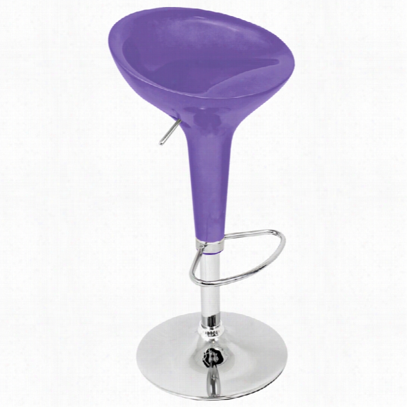 Conte Mporary Scooper Modern Met Lalic Purple Bar Or Counter Stool