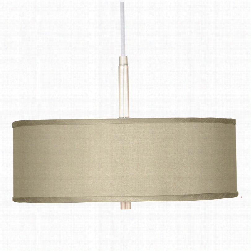 Contemporary Sesame Te Xtured  Silk Three Ligth Pendant Chandelier