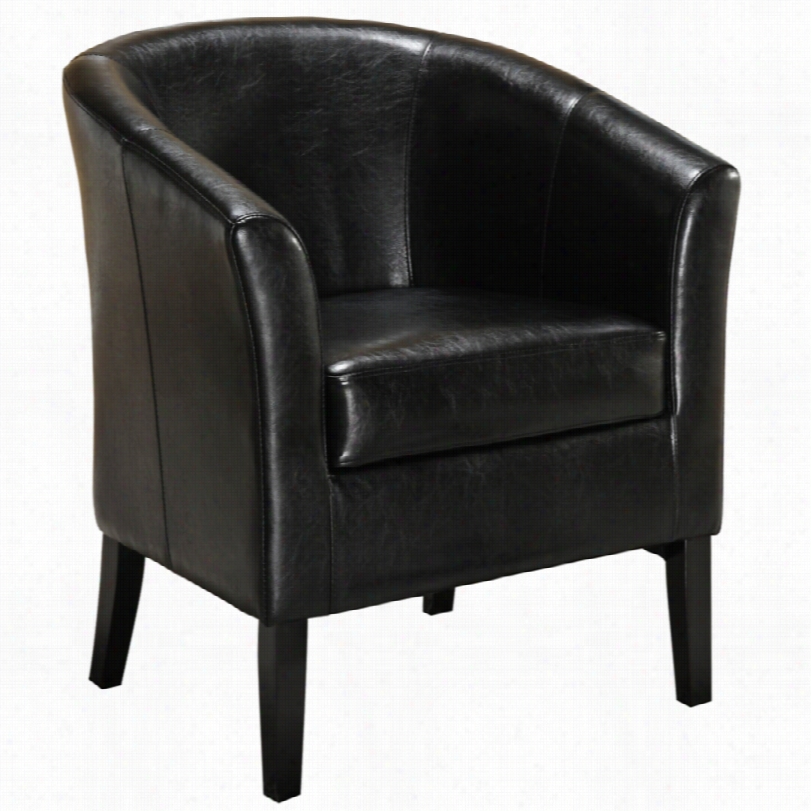 Contemporary Sijon Black 33-inch-h Cub Chair