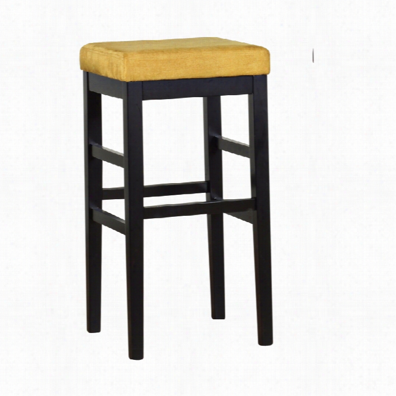 Contemporary Sonata Yellow Mirofiber 26-inch-h Stationary Counter Stool