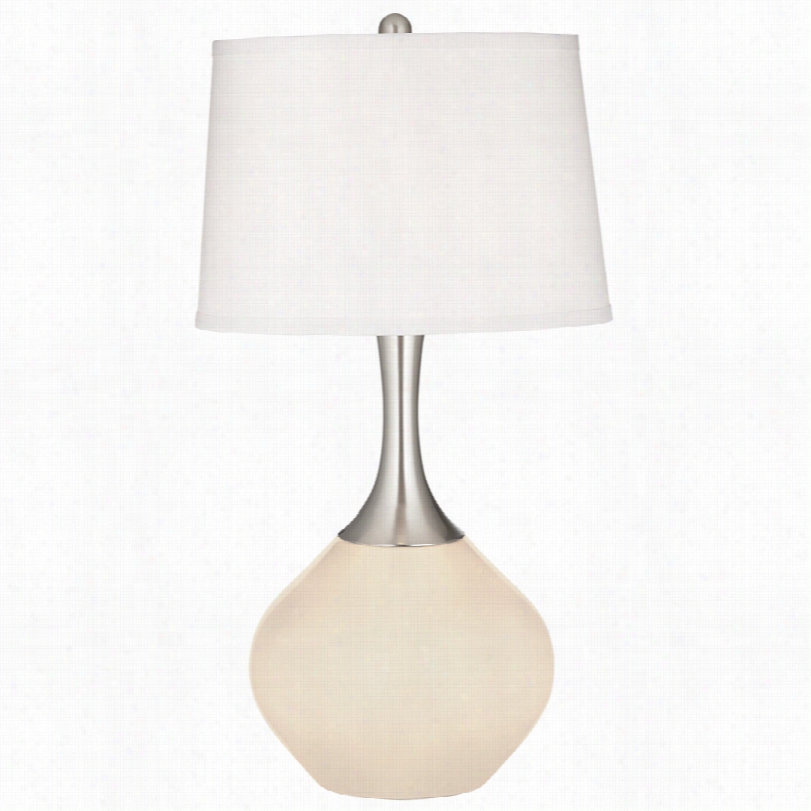 Contemporary Steamed Milk Of A ~ Color Cream Spencer 31-inch-h Table Lamp