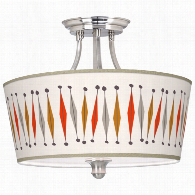 Contemporary Tremble Tapered Drum Modern Ceiling Light