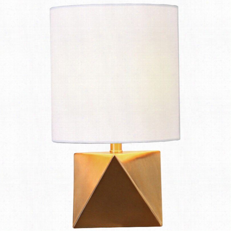 Contemporary Uttermost Rhombus Gold Brushed Gold Table Lamp