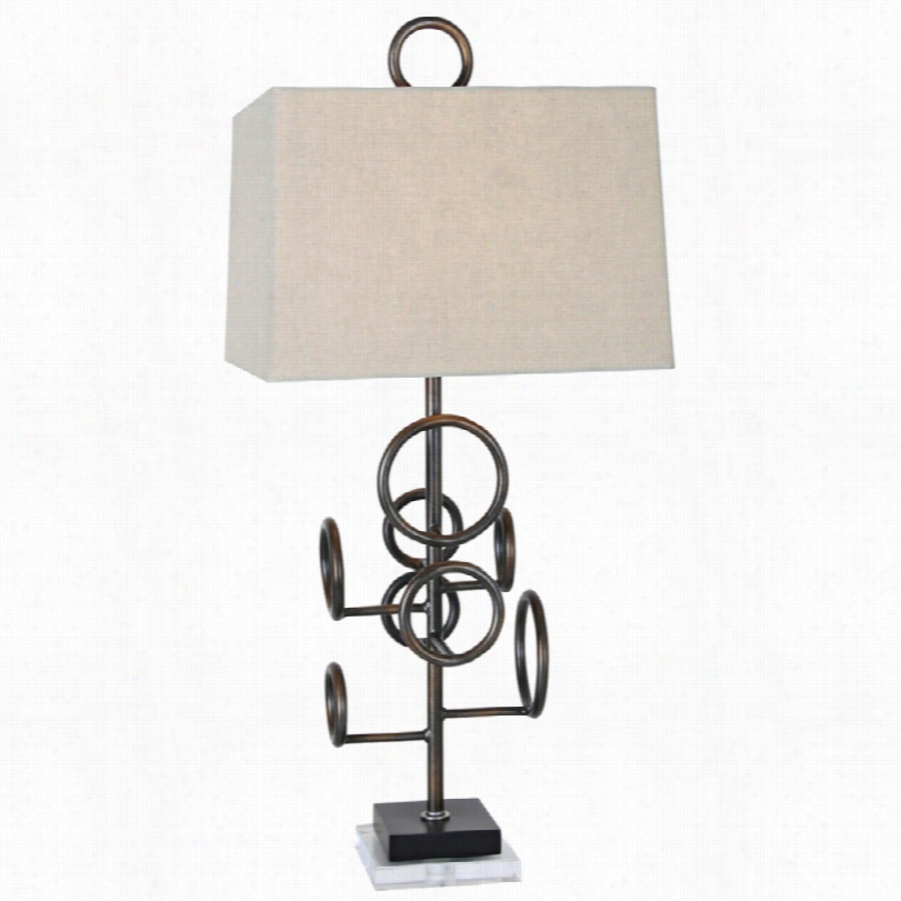 Contemporaryy Van Teal Team Ink Well Modern 32-inch-h Synopsis Lamp