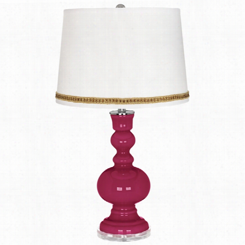 Contemporady Vivacious Apothecary 30-inch-h Table Lamp With Braid Triim