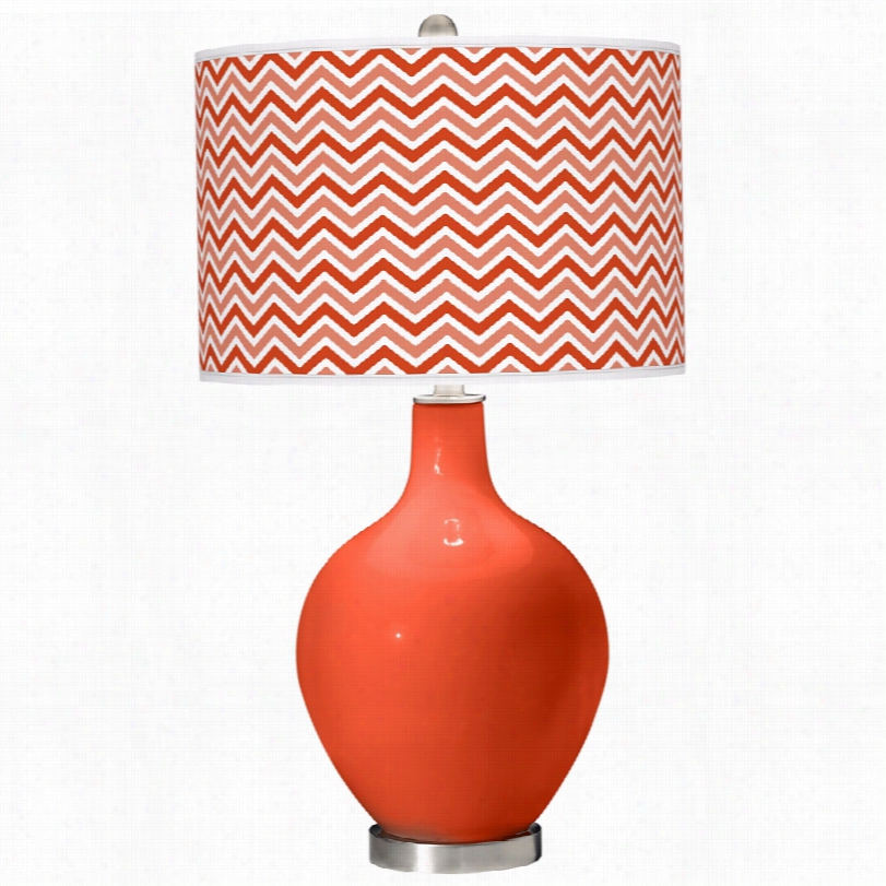 Contemporary Zig Zag Modern Daredevil Narrow 28 1/2-inch-h Ovo Tagle Lamp