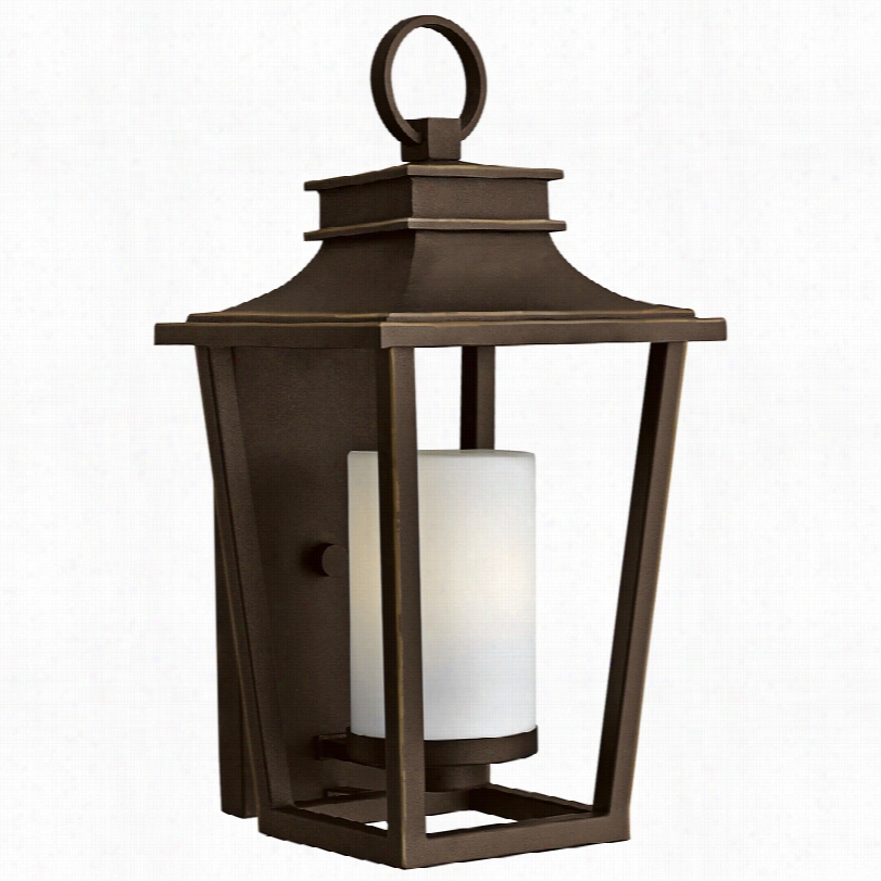 Traditional Hinkley Sullivan 9"&quor;w Oil-rubbed Bronze Outdooor Wall Light