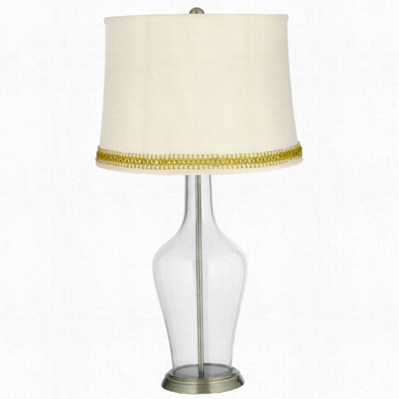 Transitional Clea R Fillable And Open Weave Trim Anya Table Lamp