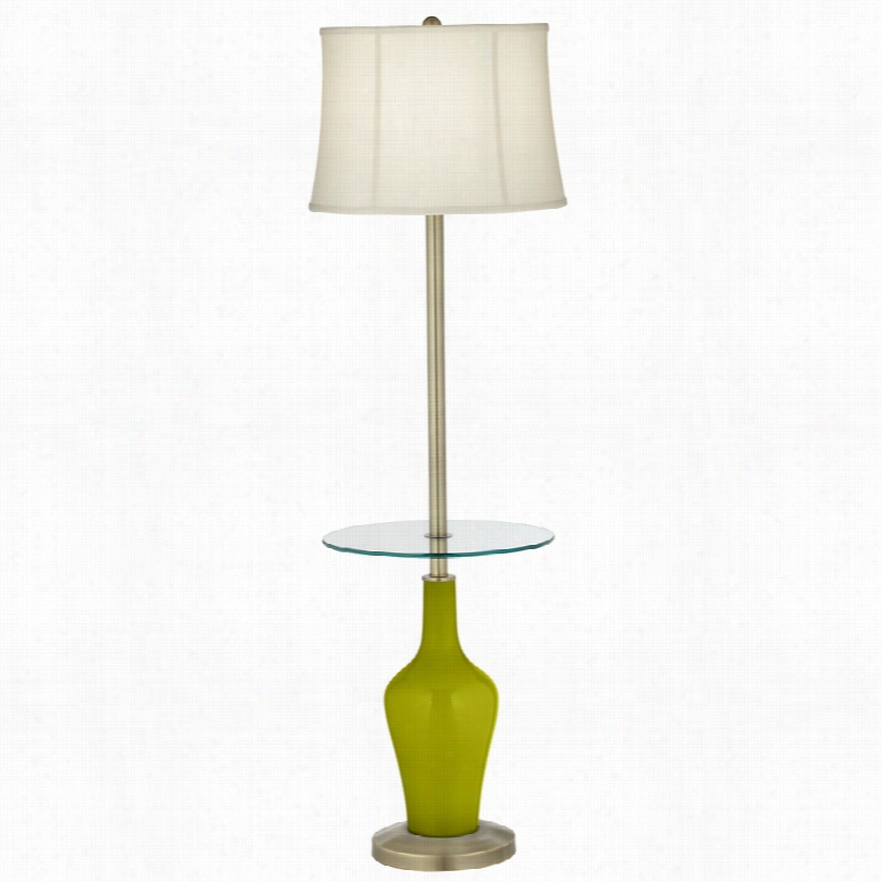 Transitional Colof Plus␞ Olive Green Designtray Table Floor Lamp