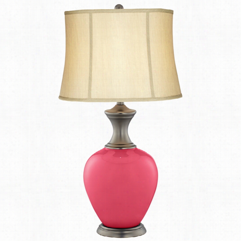 Transotional Eros Pink Alison Glass 31 1/2-inch-h Table Lamp