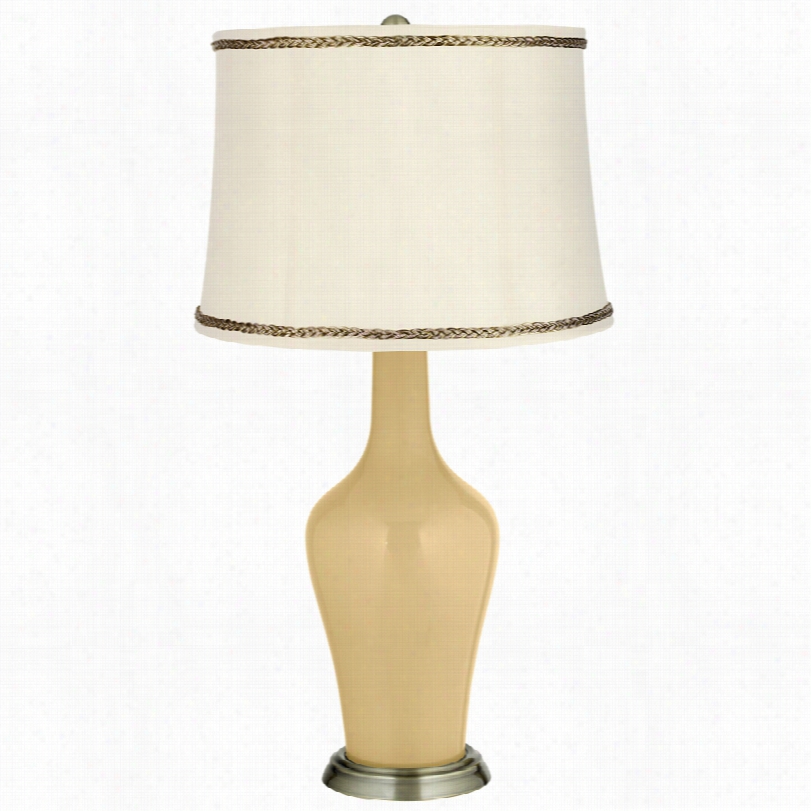 Transitional Hmblee Gold Anyap W Ith Twist Trim 32  1/4-inch-h Table Lamp