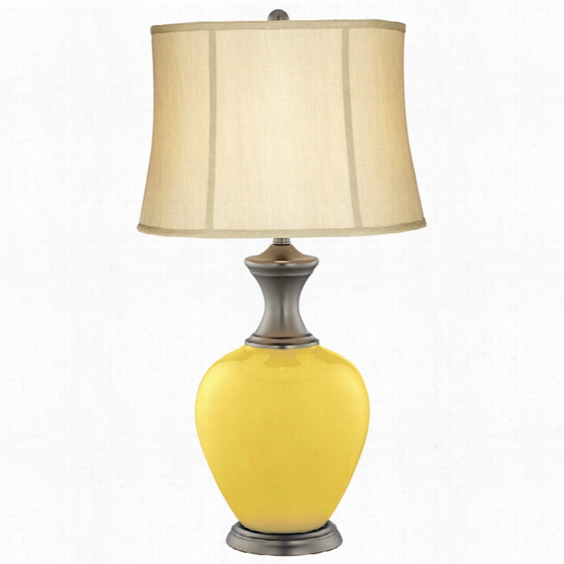 Transitional Lemon Zest Alison 31 1/2-inch-h Table Lamp