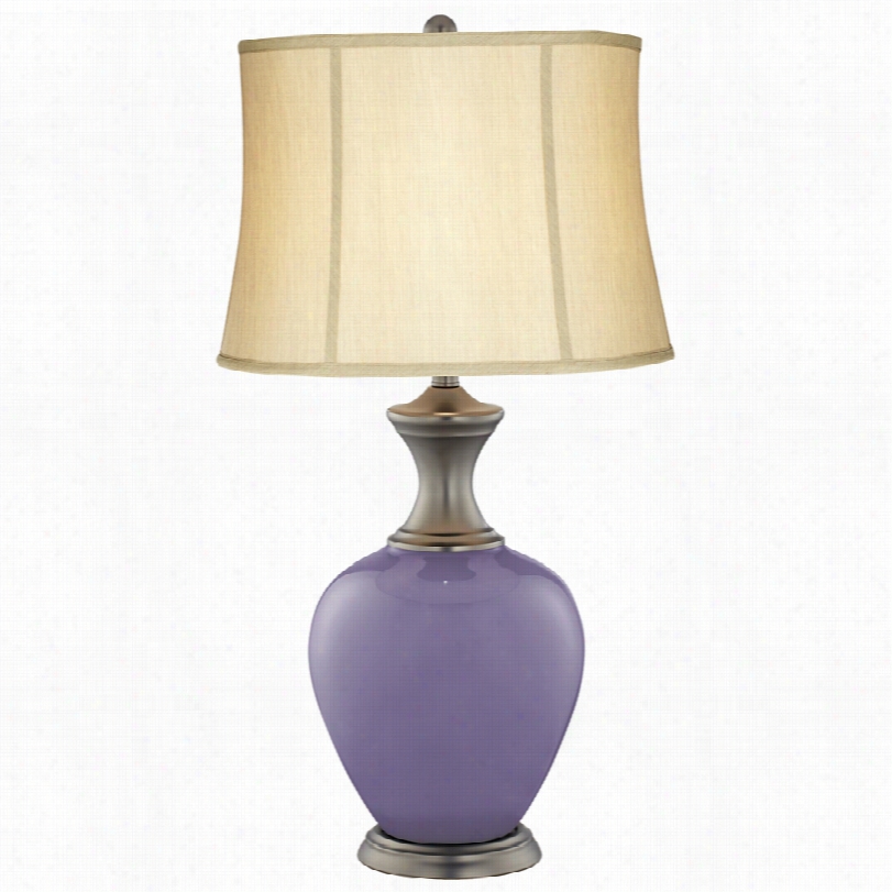 Transitioanl  Purple Haze Alison Glass 31 1/2-inch-h Table Lamp