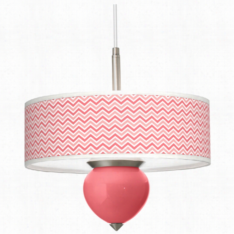 Contemporary 16-inch-w Rose Narrow Zig Zag Cleo Pendant Chandelier