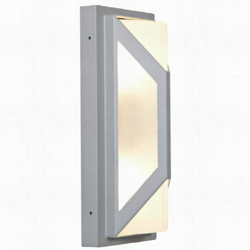 Contemporary Access Nyami Satin By The Side Of Glass 66 1/2-inch-w Outdoor Sconce