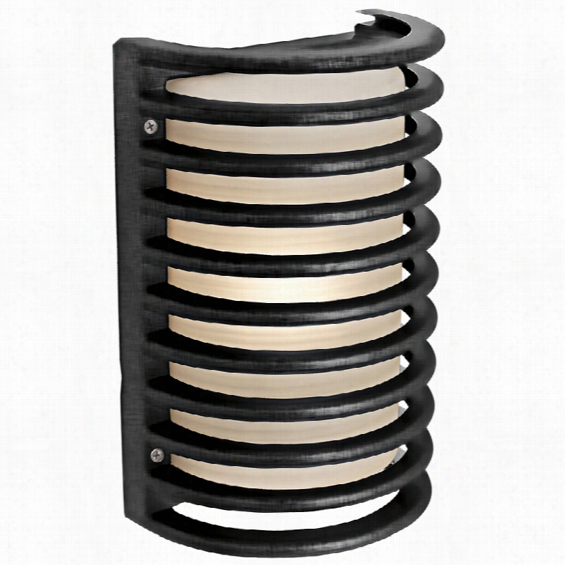 Contemporary A Ccess Poseidon Black Energy Efficient Led Outdoor Sconce