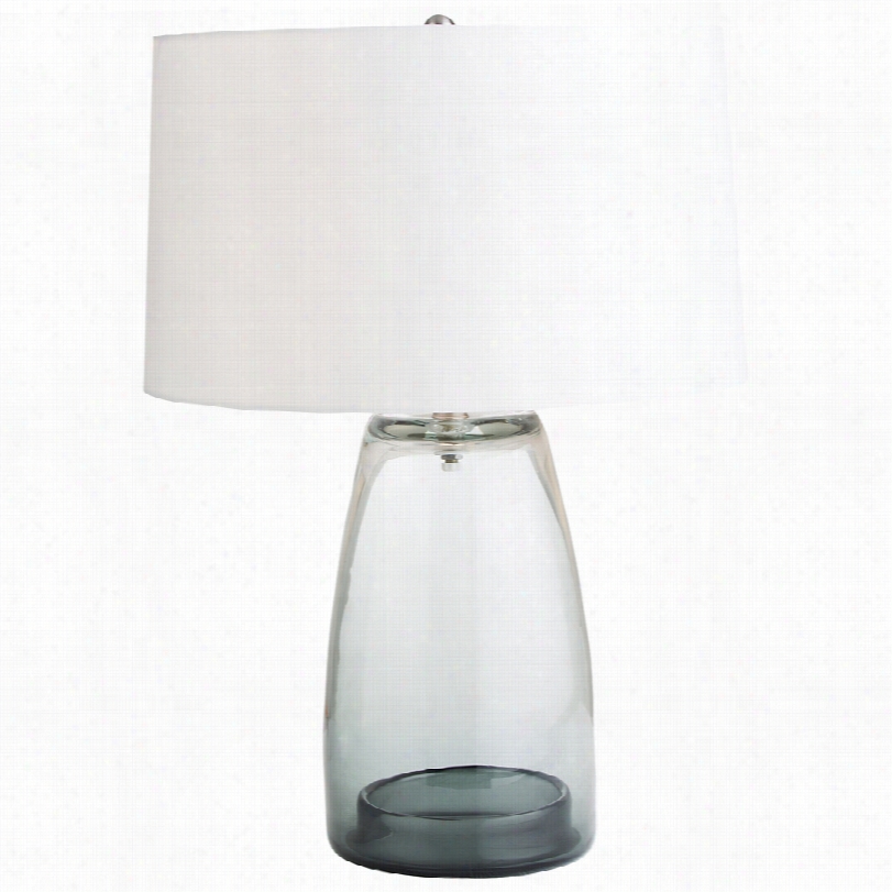Contemporary A Rteriors Home Jamal Gray Ombre Blown Glass Tabe Lamp