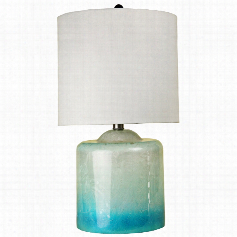 Contemporary Blue Icw Glass 25 1/4-inch-h Table Lamp