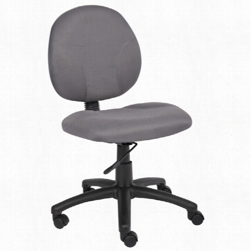 Citem Porary Boss Diammond Gray Caressoft 25-inch-w Armless Task Chair